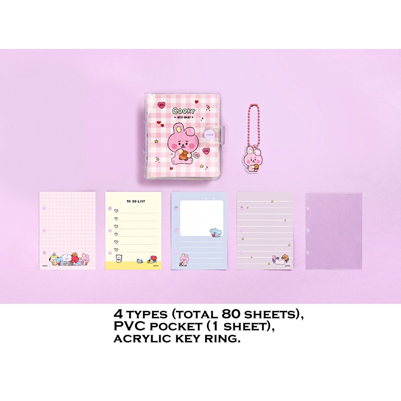 Sổ tay bìa cứng in hình BT21 dễ thương