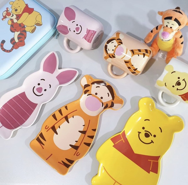 Ly - chén - dĩa sứ gấu Pooh - cọp Tigger - heo Piglet ❤️