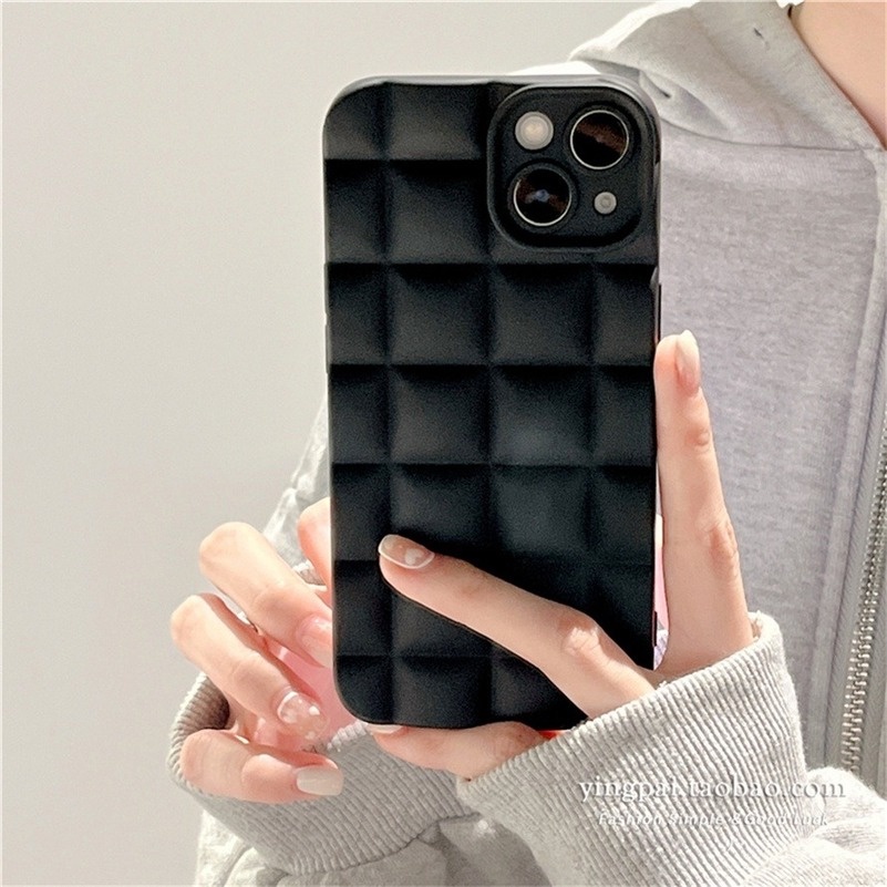 Ốp Điện Thoại Silicon Vuông Màu Trơn Chống Sốc Cho IPhone 13 12 11 Pro Max SE 2020 Xr X Xs Max IPhone 7 8 6 6s Plus 3D