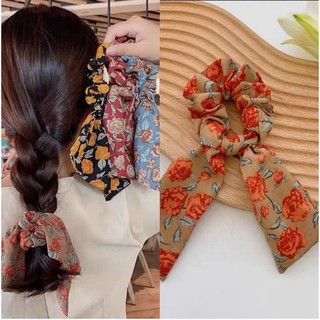 Dây buộc tóc nơ ruy băng co giãn cánh bướm xinh xắn nices