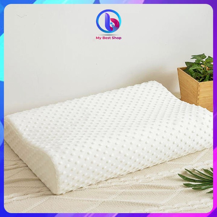 Gối Cao Su Non Chống Đau Cột Sống Dành Cho Người Hay Ngủ Ngáy  Kích Thước 46x 26 x 8,5 cm