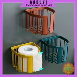 (THANH LÝ) Giỏ Đựng Giấy Vệ Sinh GADUVI Hộp Đựng Giấy Vệ Sinh Dán Tường Đơn Giản, Tiện Lợi