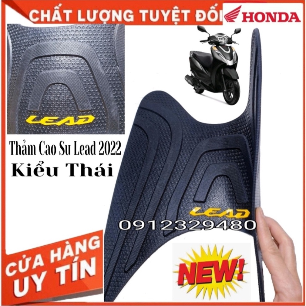 Thảm Lót Chân Xe Lead 2022 - Lead 2023 Mới Chất Liệu Cao Su, Thảm Để Chân , Miếng Lót Chân Xe Lead  2023