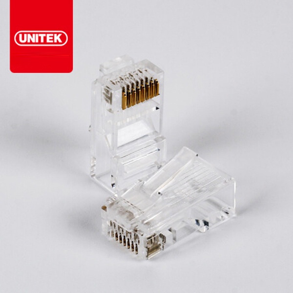 Đầu mạng Cat5/ Cat6 Unitek Y-OT19TP -Hộp 100c- Chính Hãng UNITEK- Loại tốt
