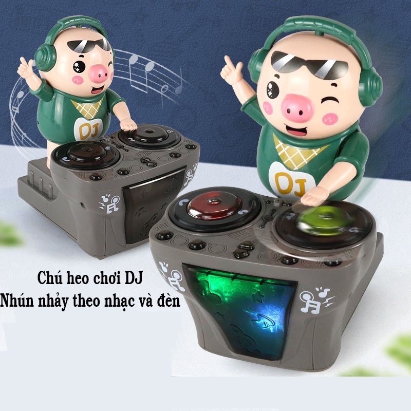 Đồ Chơi Heo Phát Nhạc - Chú Heo DJ Năng Động Siêu Dễ Thương Cho Bé