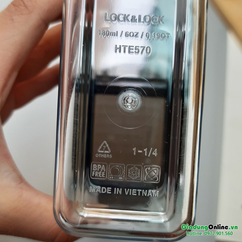 Bộ Gia Vị Nhựa Tritan Kèm Khay Đựng Lock&amp;Lock 180ml *3 HTE570S3