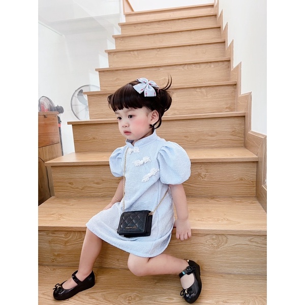 Đầm sườn xám cho bé gái 10-23kg