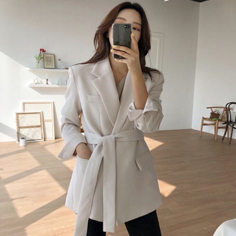 Áo Khoác blazer Dáng Rộng Phong Cách Hàn Quốc Thời Trang Mùa Xuân  Mới