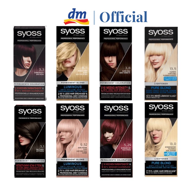 Tẩy Tóc Syoss Đức 13-0, 13-5 và thuốc nhuộm tóc