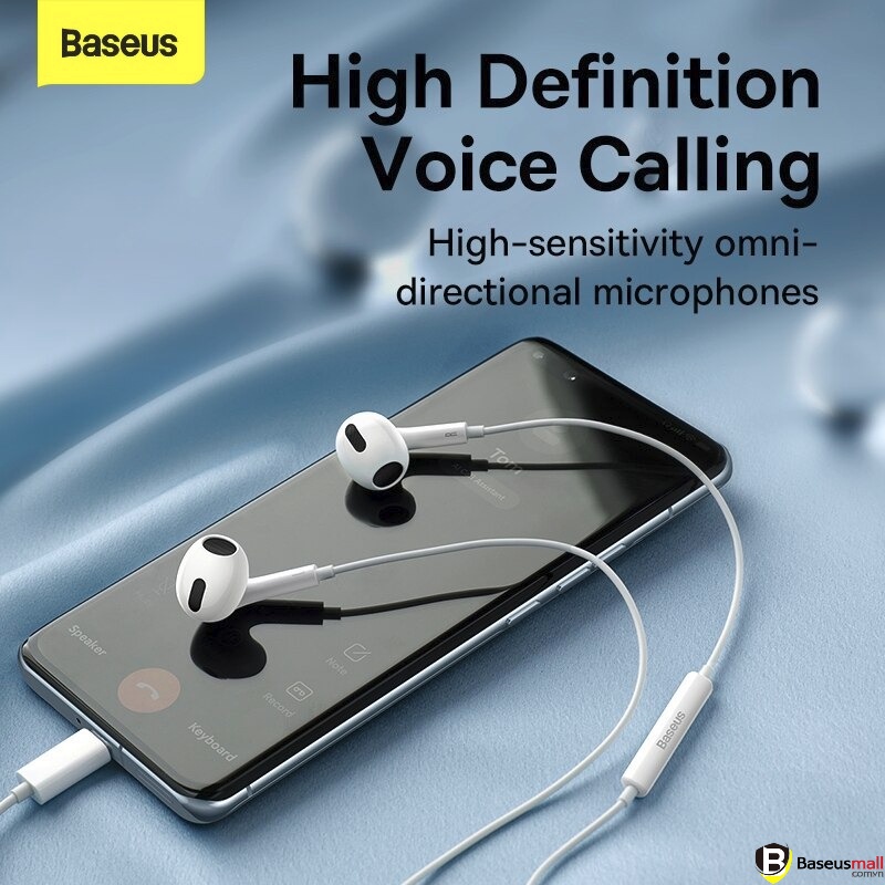 Baseus -BaseusMall VN Tai nghe in Ear Baseus Encok C17 Type-C (Wired Earphone with Mic Stereo Headset Earbuds Earpiece)