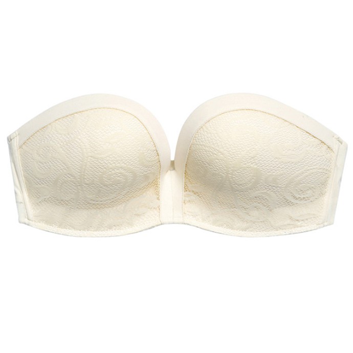 Áo Ngực Nữ Đẹp Nhất Không Dây MS1318 Kem