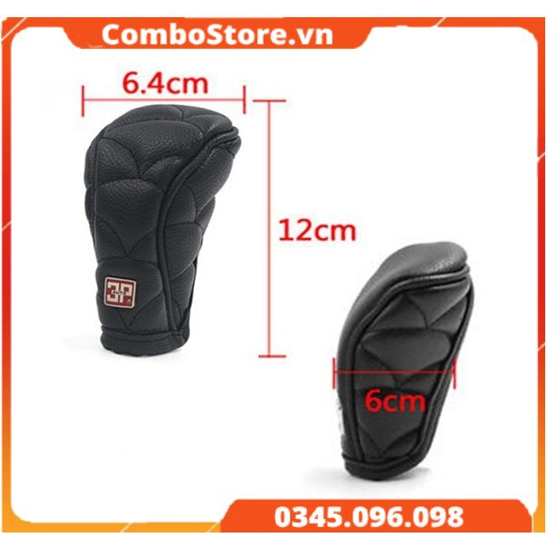 Bọc cần số ô tô da, vãi cao cấp