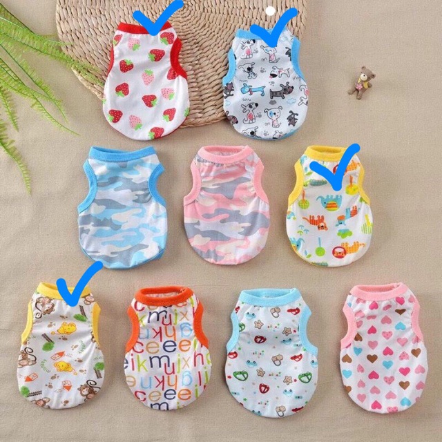 Áo 3 lỗ hè cho chó,mèo