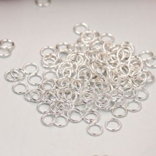 Khoen tròn trắng 6mm 1 gói