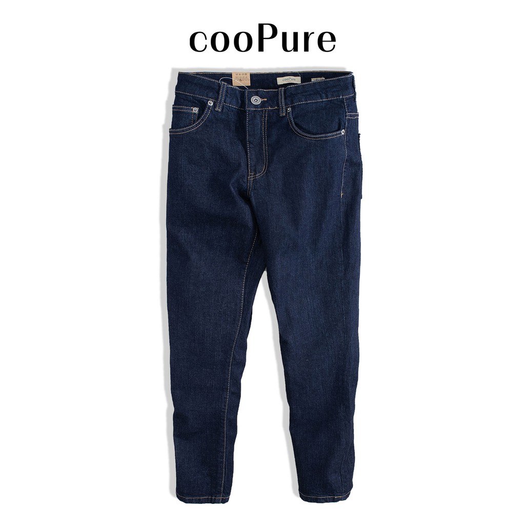 Quần jeans nam cooPure chất jeans extra spandex màu xanh đen, thiết kế khỏe khoắn NO.1203 (5 màu)