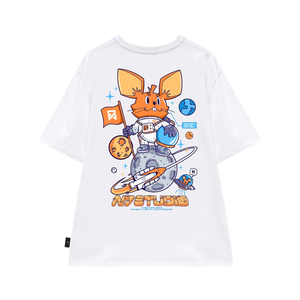 Áo thun unisex N7 Kai Astronaut phông tay lỡ nam nữ form rộng Local Brand | BigBuy360 - bigbuy360.vn