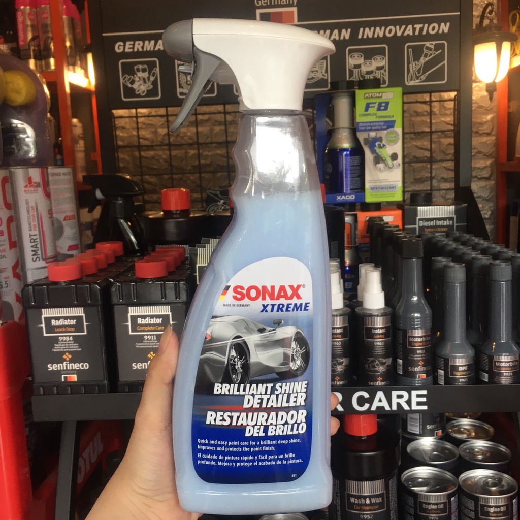 [ Tặng khăn ] Dung dịch đánh bóng sơn khô Sonax Xtreme Brilliant Shine Detailer 287400 750ml chamsocxestore