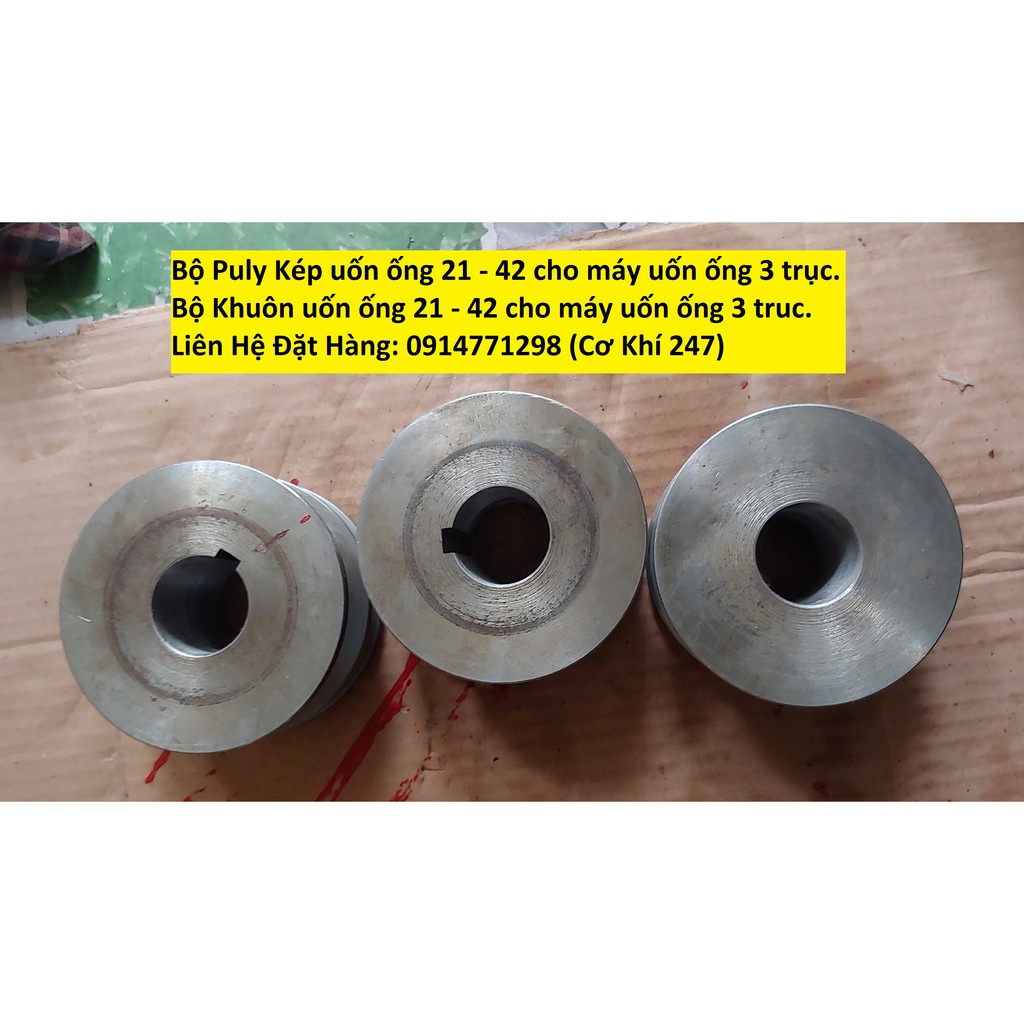 Bộ Puly kép uốn ống 21-42 cho máy uốn ống 3 trục. Bộ khuôn uốn ống 21-42 cho máy uốn ống 3 trục.