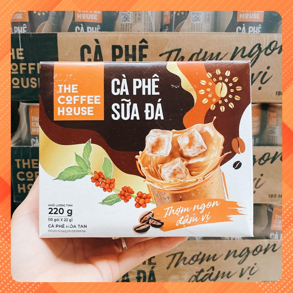 Hộp cà phê sữa đá The Coffee House hòa tan 3in1 - 10 gói x 220gr