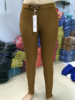 Quần cotton viền nhẹ túi