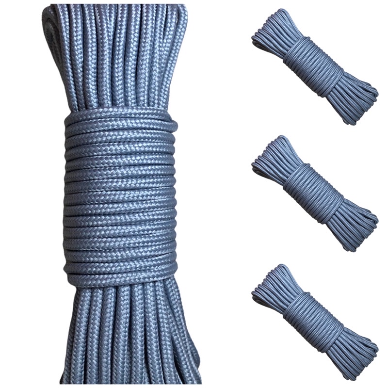 20 mét - Dây Dù tròn 4mm có lõi siêu chắc chắn, thân sợi mịn êm tay dùng đan macrame, căng lều, dây phơi, trang trí