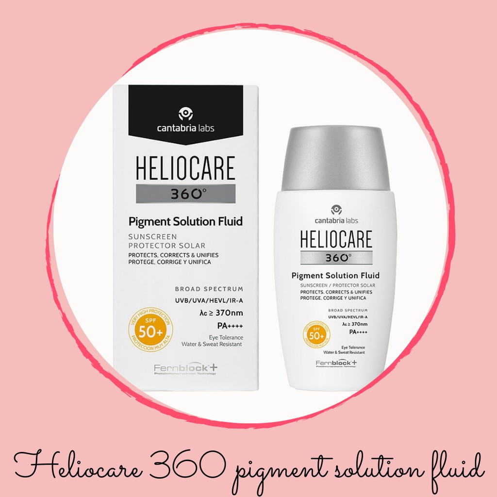 Kem chống nắng Heliocare 360 ​​Pigment Solution Fluid SPF50 + 50ml