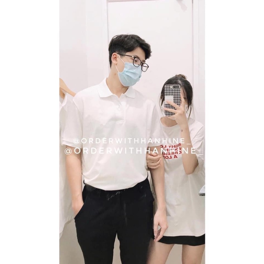 Áo polo nam Uni thun cổ bẻ chất vải cá sấu tông màu trơn basic mềm mịn thấm hút