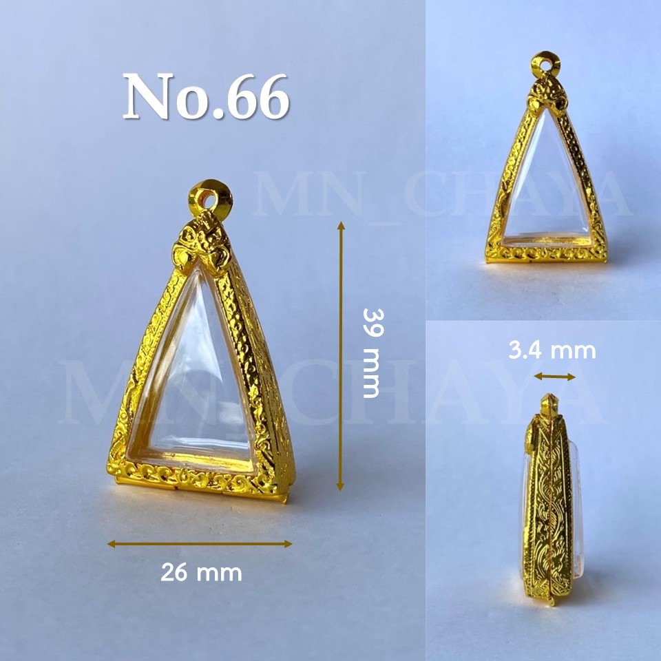 Khung bùa hộ mệnh Phật Micron Gold (Hind) Nang Phaya Size 66