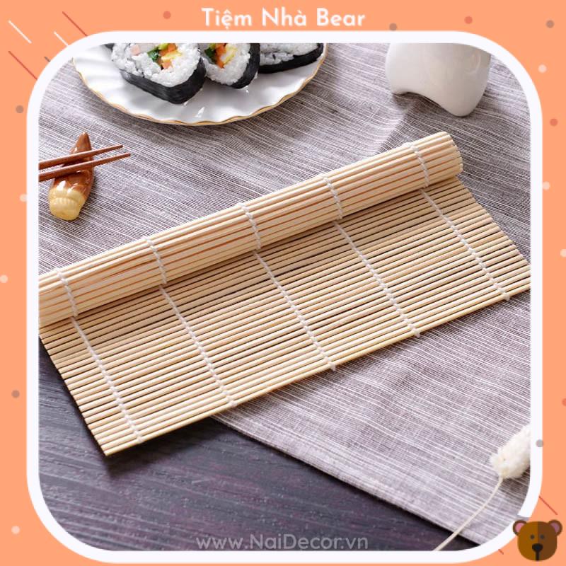 Mành Tre Dùng Cuộn Cơm Sushi Rong Biển, Kimbap - Chuẩn Hàn Quốc