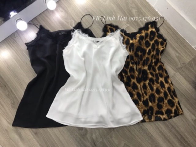 ⚡VIỀN REN⚡️ Áo 2 dây viền ren - lụa satin cao cấp 4 màu có dây tăng chỉnh | BigBuy360 - bigbuy360.vn