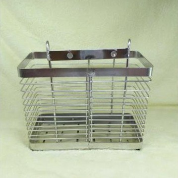 Ống đựng đũa inox 304 2 ngăn treo tường chắc chắn