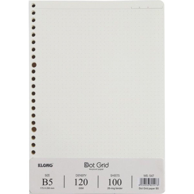 Ruột sổ còng Dot Grid B5 - 100 tờ; MS: 547