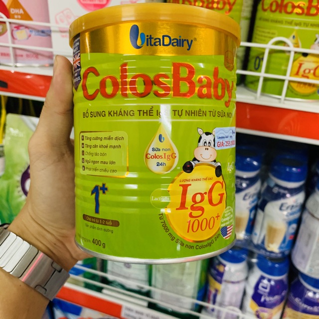 Sữa bột ColosBaby 400G cung cấp thành phần sữa non