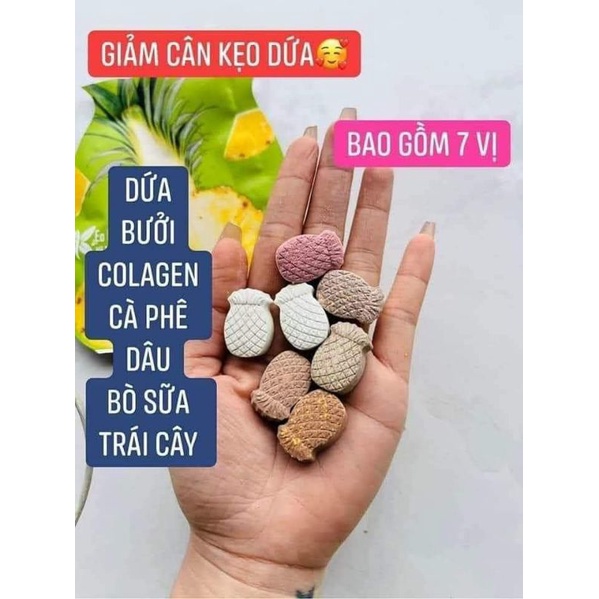 KẸO DỨA GIẢM CÂN PLUS VIC {CHÍNH HÃNG} 7 VIÊN