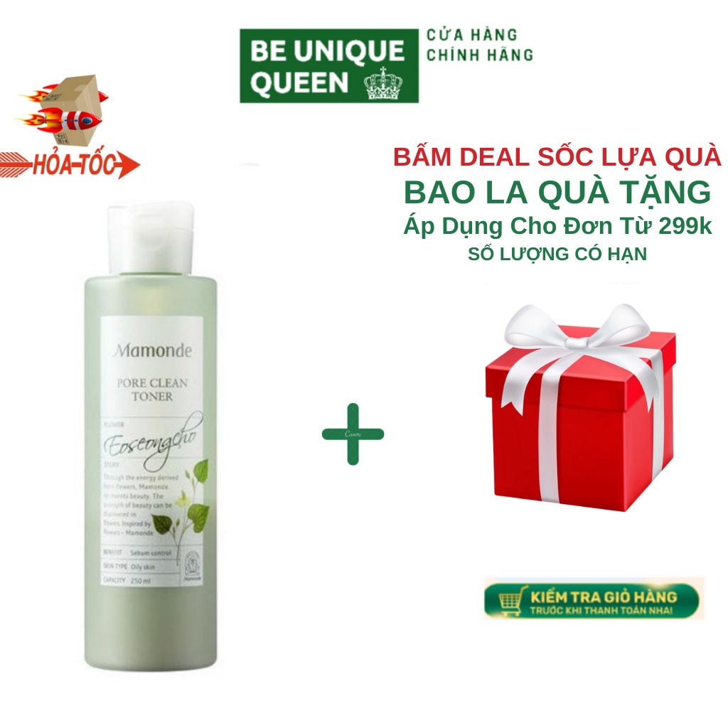 Toner Mamonde Diếp Cá - Nước Hoa hồng cân bằng làm sạch , se khít và dưỡng ẩm cho da dành cho da dầu mụn