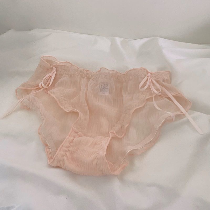 Quần Lót Ren 100% Cotton Thoáng Khí Mềm Mại Phong Cách Nhật Bản Cho Nữ