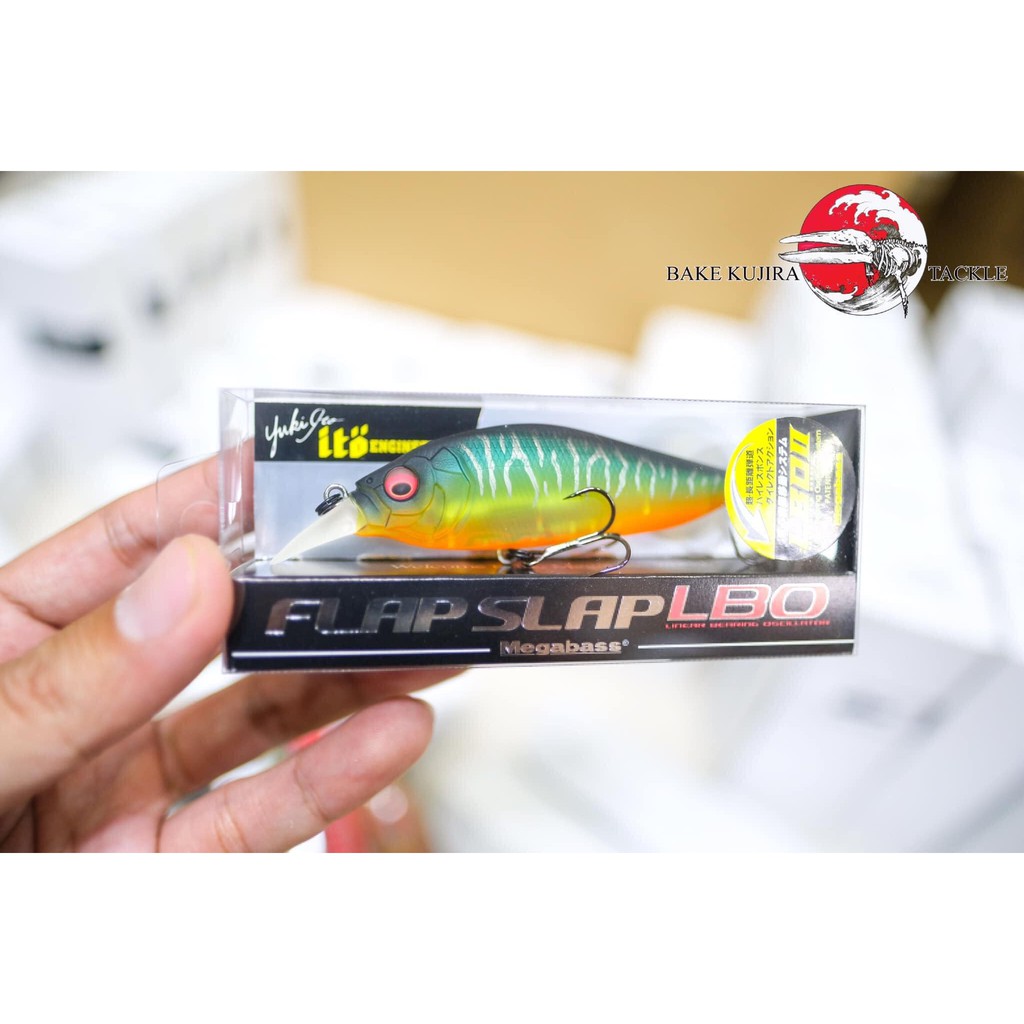MỒI GIẢ CÂU CÁ CHÍNH HÃNG MEGABASS FLAP SLAP SW LBO Length: 77mm Weight: 13g Type: Slow Floating #bakekujiratackle