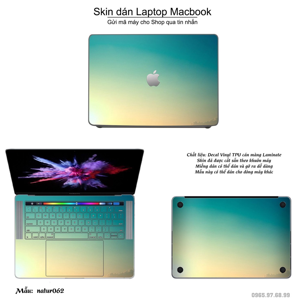 Skin dán Macbook mẫu thiên nhiên (đã cắt sẵn, inbox mã máy cho shop)