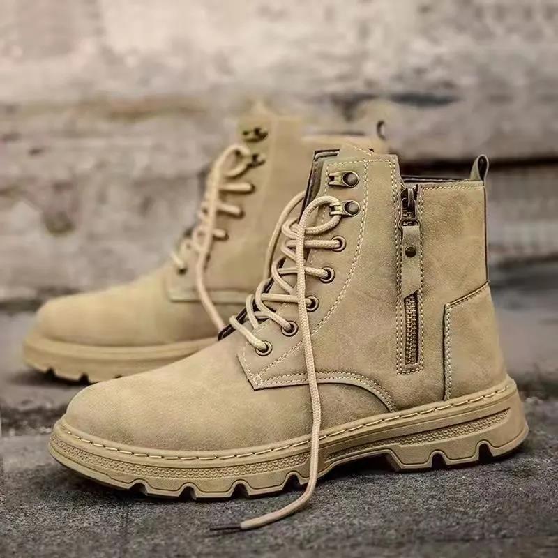 Giày bốt martin cổ cao thoáng khí thời trang thu đông dành cho nam 2022/ 2021