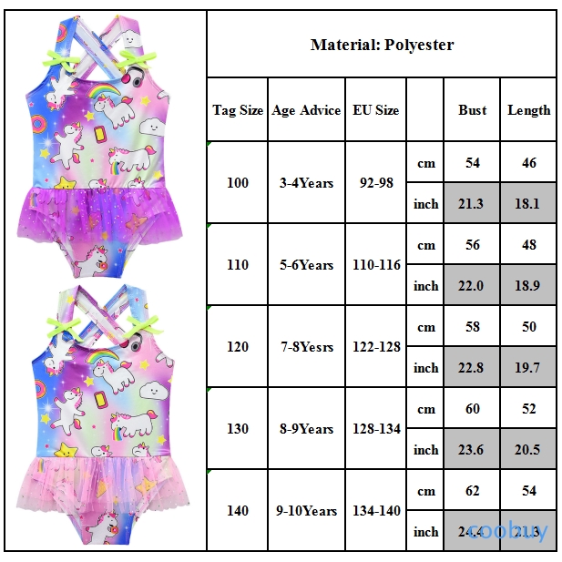 CB❤❤ Baby Girls Summer Swimming Sandbeach Swimwear One Piece Hourse Cartoon Printed