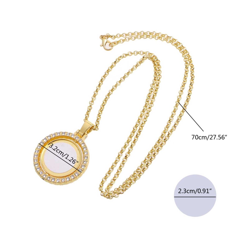 Vòng cổ Mặt Tròn Bằng Kim Loại Tùy Chỉnh Nhiệt Độ Dành Cho Bạn Bè Famy