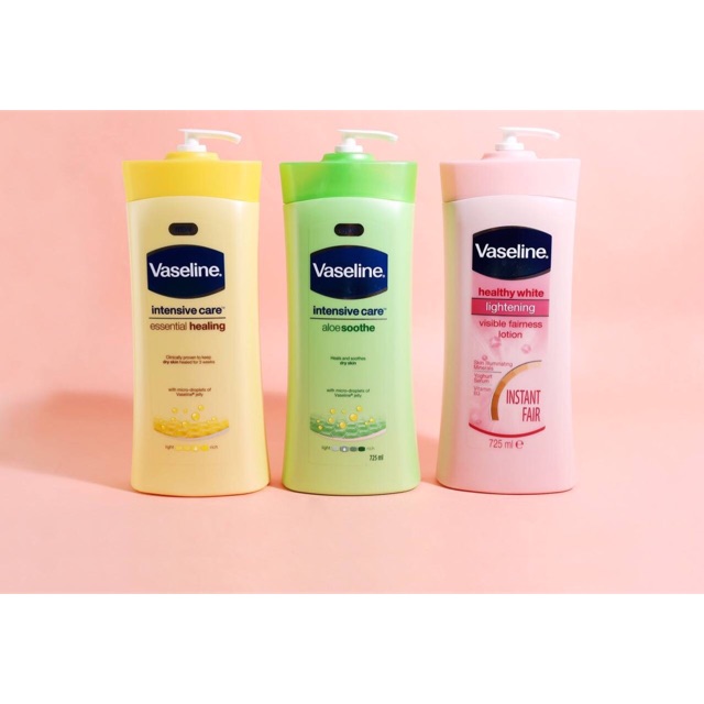 Dương thể Vaseline Healthy white intensive 725ml dưỡng trắng