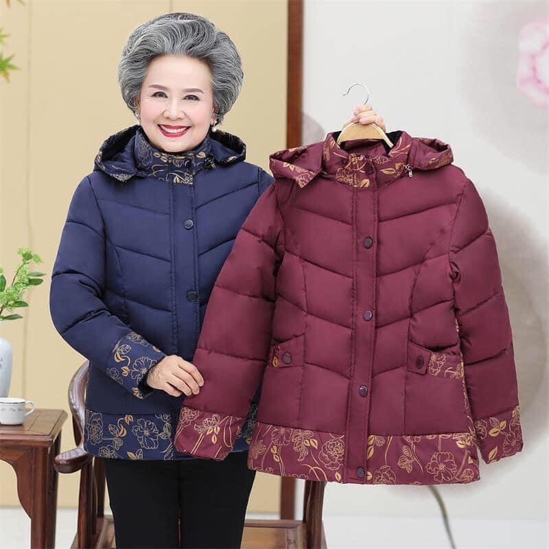 Áo phao hoạ tiết tặng bà/mẹ