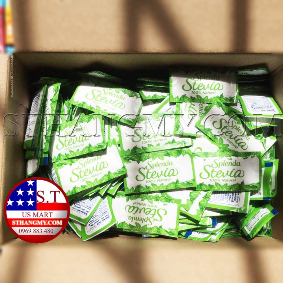 [CHÍNH HÃNG] Combo 10 Gói Đường Ăn kiêng Splenda Stevia Cỏ Ngọt TỔT Cho Người Bệnh Đường Huyết Ăn Kiêng Keto DAS