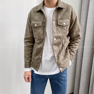 Áo Khoác MR da lộn cổ bẻ 030