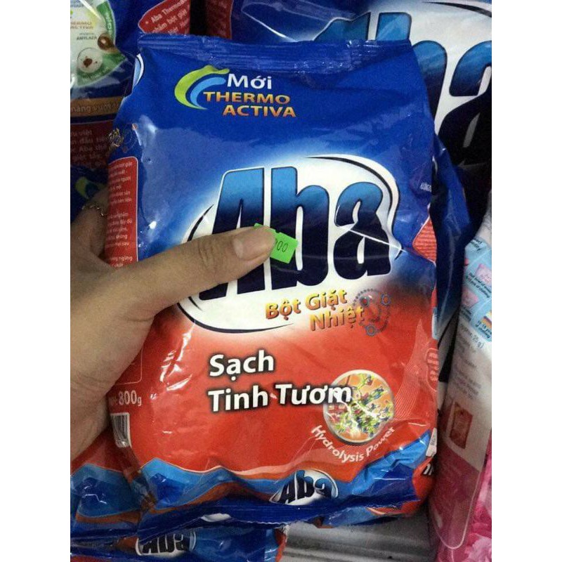 Bột giặt nhiệt ABA 800gr . tặng kèm rổ hoặc thau