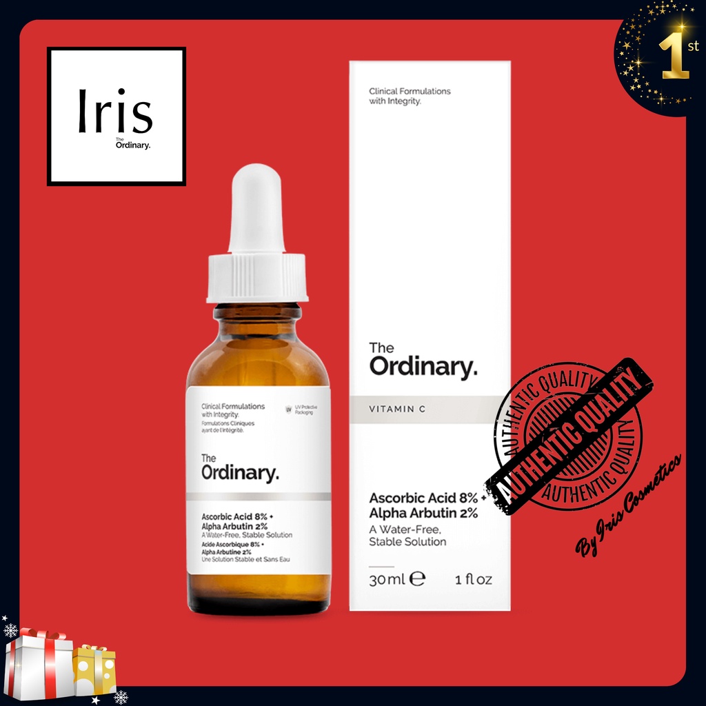 Serum sáng da- Vitamin C - Ascorbic Acid 8% + Alpha Arbutin 2% - The Ordinary.