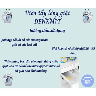Viên tẩy lồng giặt denkmit đức