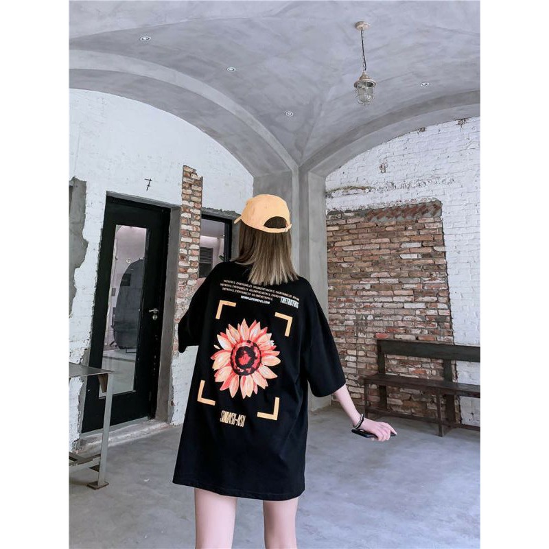 Áo thun tay lỡ Unisex Hoa hướng dương