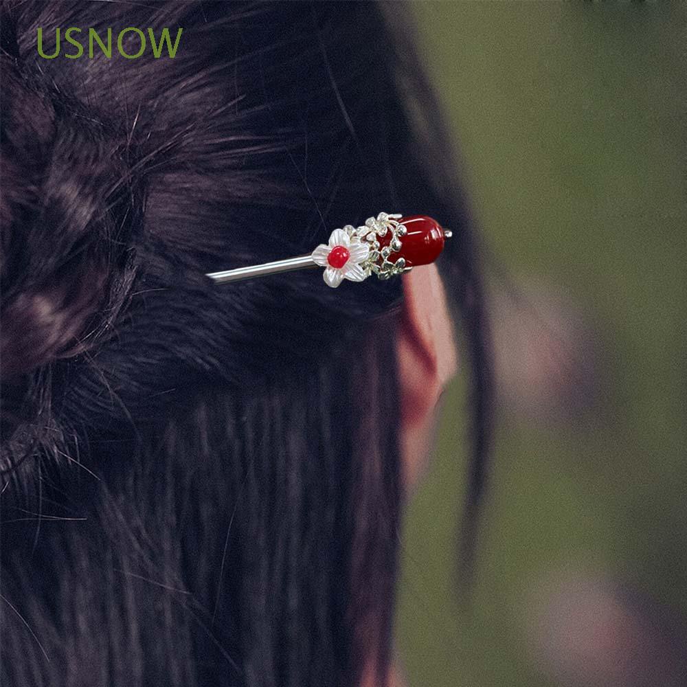 Trâm cài tóc bằng kim loại phối tua rua phong cách trung hoa cổ điển cho nữ